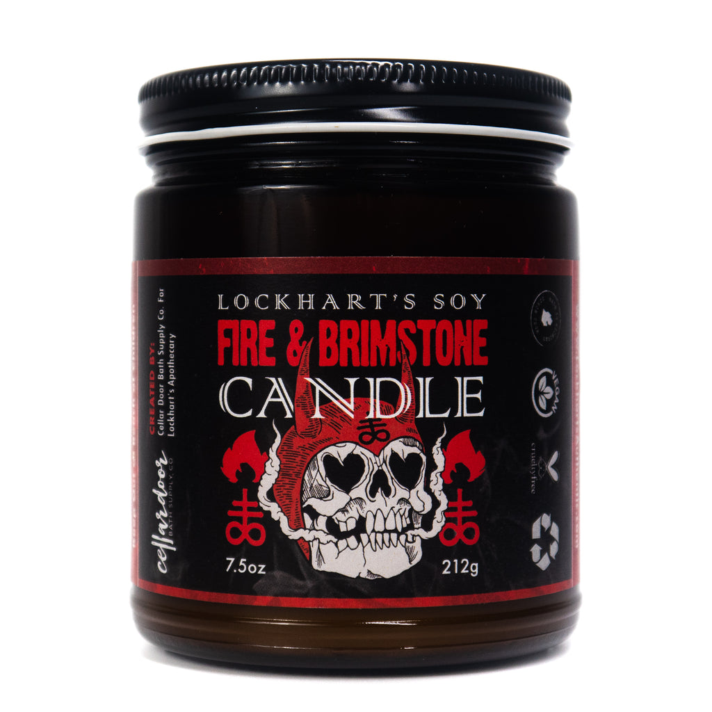 Lockhart s x Cellar Door Fire and Brimstone Soy Candle PW STYLE